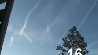 5 minute Time Lapse Video of Chemtrailing