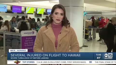 Several people hurt after flight from Phoenix to Hawaii hits severe turbulence