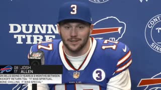 Josh Allen after Bills win