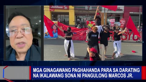 Mga ginagawang paghahanda para sa darating na ikalawang SONA ni pangulong Marcos Jr.