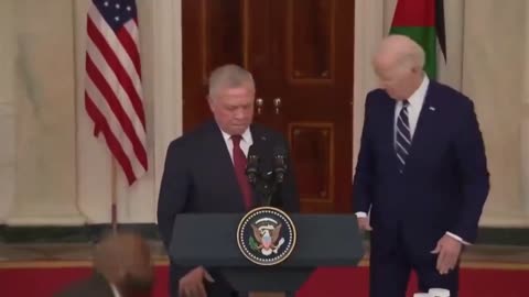 He's Fine: Biden Looks Confused, Wanders During Jordanian King's Speech