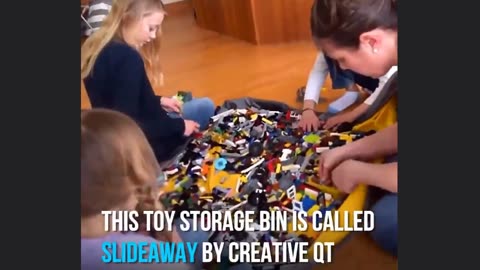Portable Kids Toy Storage Bag Toy Box