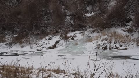 Hot Tent Camping Alone in a Remote Valley with Snowstorm and Rain