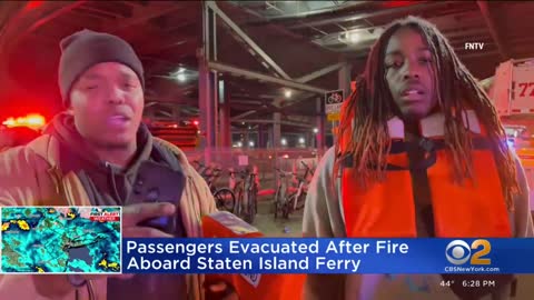 Passengers evacuated after fire on Staten Island Ferry