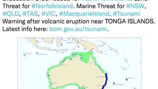 Tsunami observed in Samoa as Tonga volcano erupts