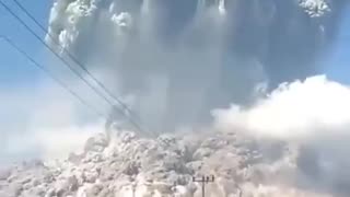 Merapi Volcano eruption