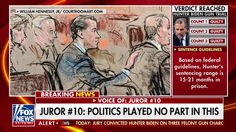 Hunter Biden juror speaks out after guilty verdict_ 'Politics played no part in this' Fox News