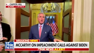 McCarthy Calls For Impeachment Inquiry Into Biden