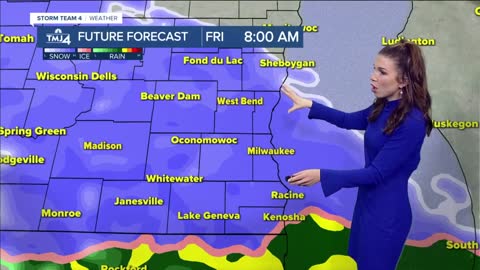 Quiet Thursday, wintry mix Friday