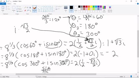 DeMoivre Complex Roots x = -8