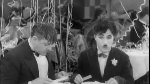 Charlie Chaplin _ City Lights Spaghetti Scene.