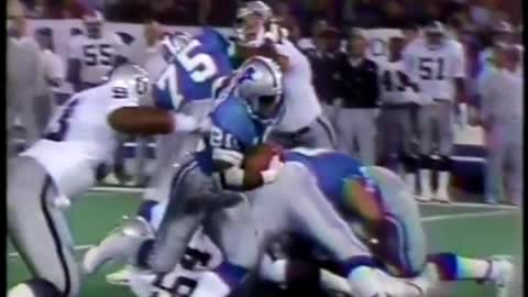 1990-12-10 Los Angeles Raiders vs Detroit Lions