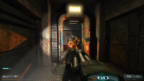 Doom 3: BFG Edition, Playthrough, Level "Monorail Skybridge" (Complete)