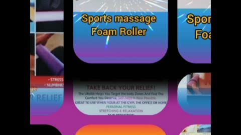 Sports massage foam rollers