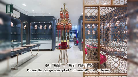 Modern style creative design jewelry store showcase project in Hong Kong