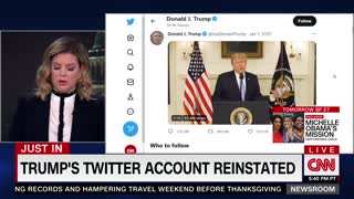 Donald Trump’s Twitter account reinstated 'Viral News