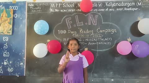 FLN100days Reading Campaign..ప్రారంభోత్సవం by BIKKI SREENIVASULU, Kalyandurg (M), Anantapur(D), AP