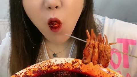 ASMR eating Spicy Seafood 🔥🔥🔥