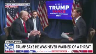 Trump: Despite there being a Credible Threat, Trump says no one Warned Him