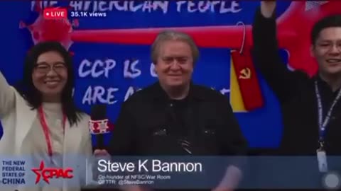 “Fuck Xi!”-Steve Bannon | CPAC where another two defectors gave a speech. (Check Description)