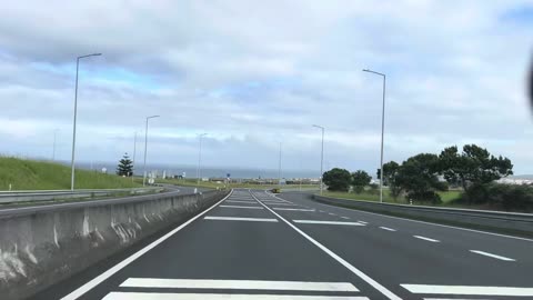 Drive Ponta Delgada / Relva to Ribeira Grande / Sao Miguel Azores Portugal - October 2023 #drive