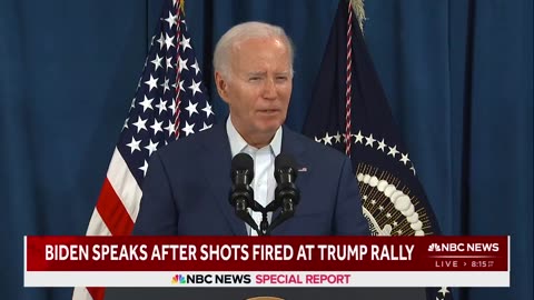 'I plan on talking to him': Biden condemns political violence after Trump injured at rally