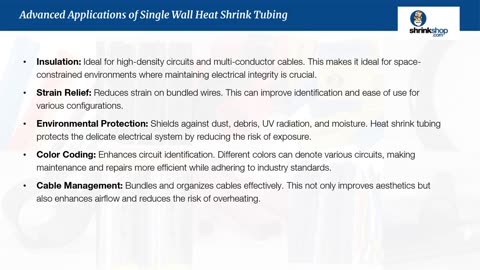 Exploring Advanced Applications of Single Wall Heat Shrink Tubing in Complex Environments