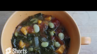 Rosemary Sweet Potato and Collard Green Soup