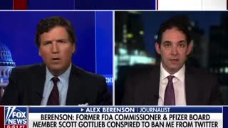 Fmr. FDA Commissioner & Current Pfizer Board Member Colluded With Twitter To Ban Journalist - Tucker