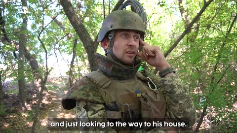 Interview with Ukrainian Artilleryman Viktor (clip)
