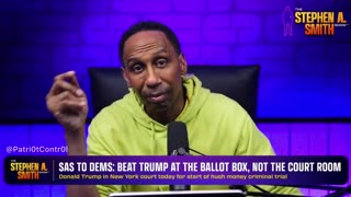 Stephen A Smith Knows The Dems Can't Beat Trump At The Ballot Box, That's Why They're Doing This