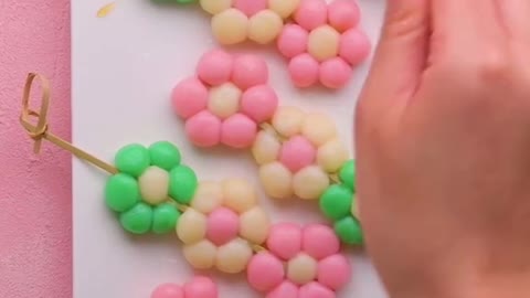 Chew on this! These flower dango make for the perfect cute snack