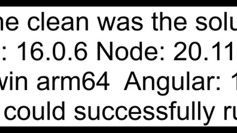 Angular 15 ng serve error with ANIMATION_MODULE_TYPE