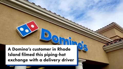 Female Domino's Pizza delivery driver proves to customer is not always right.