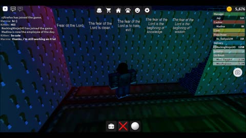 Work at a Pizza Place | Fear of the Lord Scripture Wall - Roblox (2006)