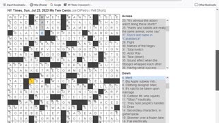 NY Times Crossword 18 Jun 23, Sunday