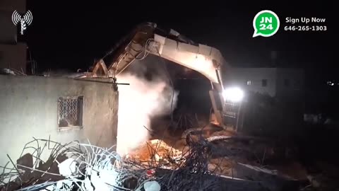 Overnight, the IDF demolished the homes of two of three Palestinian terrorists