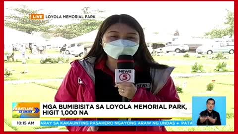 Mga bumibisita sa Loyola Memorial Park, higit 1,000na