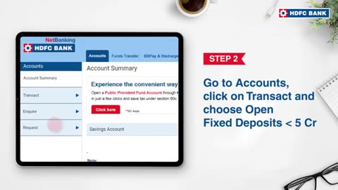 Open Fixed Deposit Online at Home In Just 4 Easy Steps | HDFC Bank