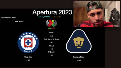 Liga MX Best Bets/Picks Cruz Azul Vs Pumas UNAM 10/7/2023 Apertura J11 Saturday