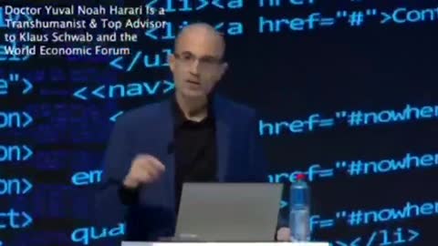 Dr. Yuval Noah Harari, Top Advisor to Klaus Schwab: