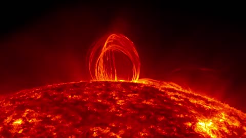 Description NASA | Fiery Looping Rain on the Sun NASA Goddard
