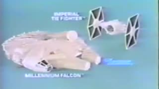 Star Wars 1978 TV Vintage Toy Commercial - Kenner Millennium Falcon & TIE Fighter