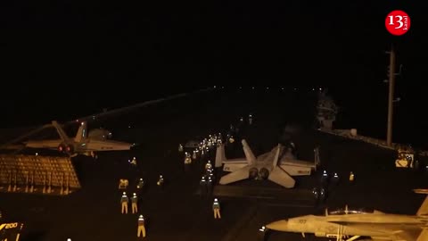 US jets take off a US carrier in Red Sea to conduct strikes on Houthi targets in Yemen