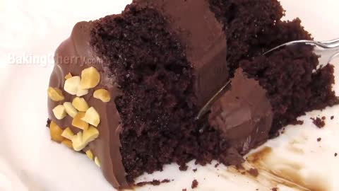 Fluffy and Moist NUTELLA CAKE Recipe | Homemade Chocolate Cake | Baking Cherry