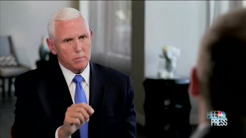 Mike Pence, Chuck Todd Spar Over The 'Two-Tiered System Of Justice'