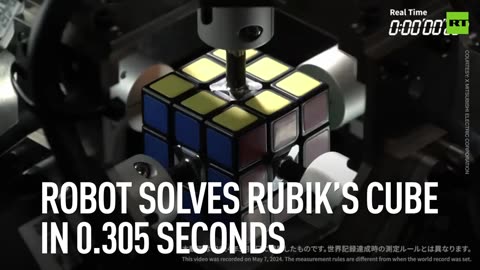 Robot solves Rubik’s Cube in 0.305 seconds