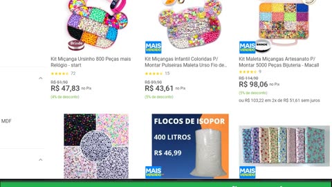 Kit Miçanga Ursinho 800 Peças mais Relógio - start