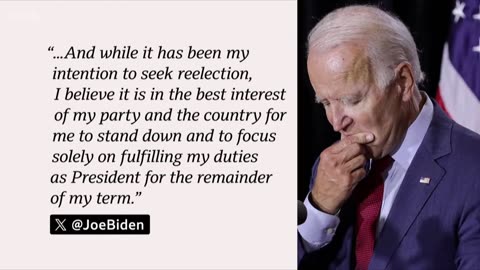 Joe Biden abandons presidential race and endorses Kamala Harris | BBC News| A-Dream News ✅