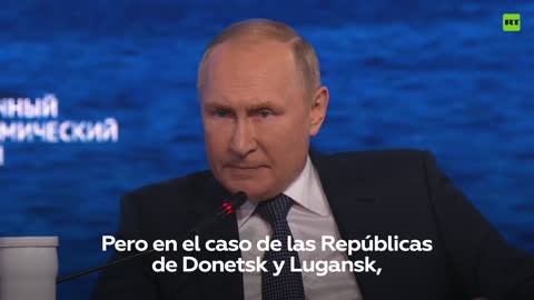 Putin espone la logica delle azioni russe nel Donbass in conformità con il diritto internazionale e ha sottolineato che sono gli altri a violarli costantemente.